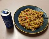 A picture of step 5 of Kielbasa and rice (wv style).