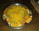 A picture of step 2 of Sandwich chaat.