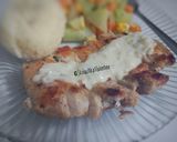 Foto langkah ke 10 dari resep Simple Chicken Steak with Garlic-White Sauce (less oil).