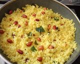 A picture of step 3 of Lemon pulihora.