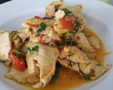 A picture of step 12 of Chicken with a Mexican-inspired salsa.