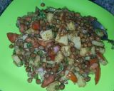 A picture of step 1 of Black chana chaat.