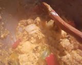 A picture of step 2 of Shahi Paneer with leftover paneer tikka.