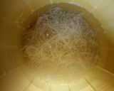 A picture of step 2 of Abacha (African salad).