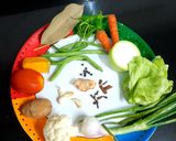A picture of step 1 of Vegetable Clear Stock.