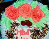Foto langkah ke 6 dari resep Kue ultah brownis kukus.