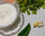 A picture of step 1 of Pudina chutney.