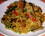 Foto del paso 8 de la receta Arroz con setas, espinacas y más verduritas-muy light!!