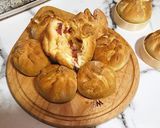 Hình bước làm 5 của món Bánh nướng với Chorizo, phô mai nấm Truffle và Mozzarella