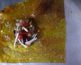 A picture of step 4 of Aam papad gulkand gilauri.