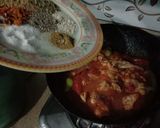 A picture of step 5 of Jhat pat karahi.