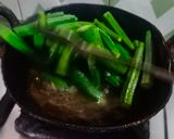 A picture of step 3 of Kurkuri bhindi.