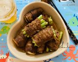 牛肉片烤四季豆/烤箱的食譜步驟3照片