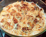 Foto del paso 8 de la receta: Patató con ajetes, setas y gambas