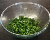 A picture of step 2 of Methi Matar Malai in Microwave.