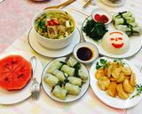 Hình bước làm 7 của món Cơm rau mặt cười