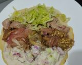 Foto del paso 11 de la receta: Wrap🌯de berenjenas tatemadas🌮, carne de cerdo🍖 y aderezo de yogur🍆🥙🥩