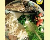 صورة لخطوة 5 من وصفة سمك مشوي ورز وسلطة صحي ولذيذة 😻😻😍😍 ومتكاملة