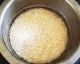 A picture of step 1 of Urad dal bonda.