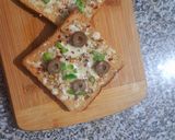 A picture of step 8 of Cheese-Garlic Open Sandwich.