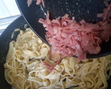 Foto del paso 7 de la receta: Fettuccine con bacon nata y queso fresco