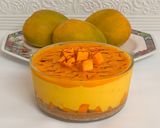 A picture of step 17 of Sunshine Bliss-No-Bake Mango Cheesecake.