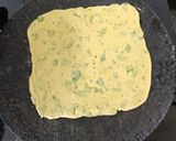 A picture of step 5 of Methi Aloo paratha.