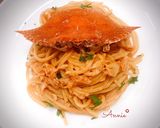 Hình bước làm 5 của món Mì ý cua 🦀
