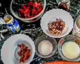 A picture of step 1 of Rose flower halwa.