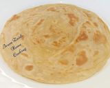 A picture of step 3 of Lachha Paratha with Frozen Method(flaky layered flatbread).
