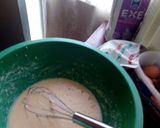 A picture of step 3 of Zebra cake.