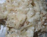 A picture of step 2 of Sabudana vada.