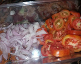 A picture of step 1 of Cucumber salad.