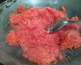 A picture of step 1 of Carrot Burfi.