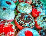 Foto langkah ke 8 dari resep Donat Buah Naga.