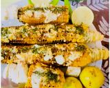 A picture of step 4 of Grilled Paneer butter masala Bhutta.