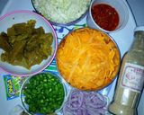 A picture of step 2 of Veggies rice and veggies sauce.