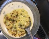 A picture of step 4 of Spinach and Yogurt soup.