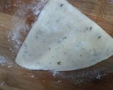 A picture of step 4 of Mathri.