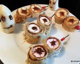 Une image de l'étape 4 de Yeux de monstre pour Halloween en crêpes roulées.