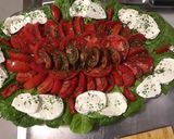 Une image de l'étape 7 de Trio de tomates à la romaine et mozzarella sauce balsamique.