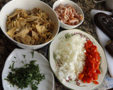 Foto del paso 1 de la receta: Berenjenas al horno con pollo y salchichón ibérico