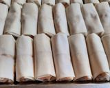 A picture of step 3 of Chả Giò (Vietnamese Fried Spring Rolls).