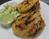 Foto del paso 17 de la receta: Arepas🥙rellenas con salteado de berenjenas y pimientos tatemados🍆🫑🧅