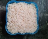 A picture of step 1 of Chawal ka fara (famous chhattisgadhi dish).