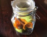 A picture of step 1 of California Farm Poire William Liqueur.