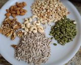 A picture of step 1 of Seeds and nuts Ladoo.