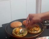 A picture of step 3 of Burger pizza.