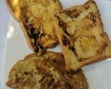 A picture of step 7 of French toast, omelette and tea.