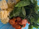 Sayur bayam bening Jagung manis
